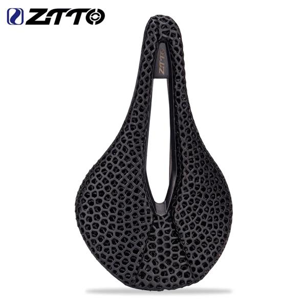 Ztto-超軽量カーボンファイバー自転車サドル 3Dプリント 中空レース 快適で通気性のあるマウンテンバイクシート