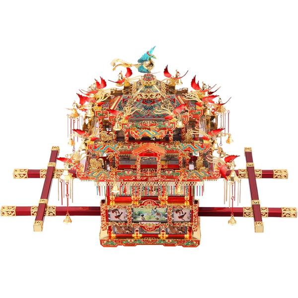 Piececool 3D メタルパズル - ブライダルセダンチェアウェディングシリーズモデル構築キットジグソーパズルおもちゃ、大人への誕生日プレゼント_5