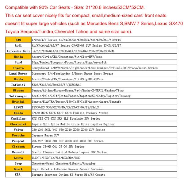 車のシートカバー flaxクッション季節通気性のあるほとんどの4ドアセダン & SUv超高級車のシート保護の通販は