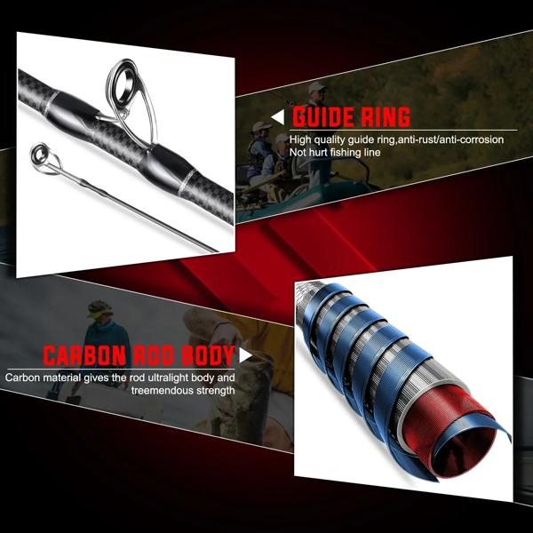 Sougayilang-カーボンファイバーフィッシングロッド,すべてのベース