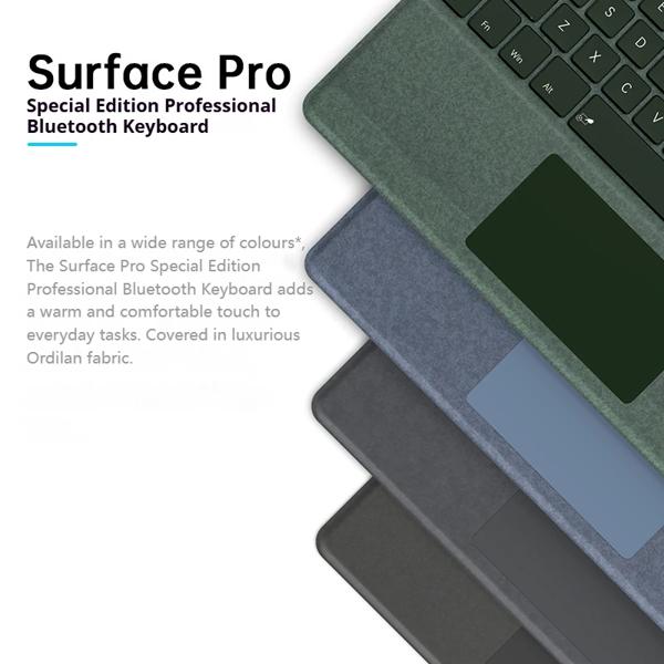 2025年新色 Microsoft Surface Pro 8/9/X/10/11 Bluetooth 磁気キーボード（ペンスロット、タッチパッド、7色バックライト付き）