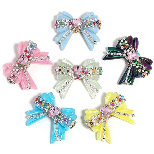 かわいい UV メッキハートチェーン弓アクリルペンビーズ DIY 車吊り携帯電話チェーン Accessorieshain ジュエリーアクセサリービーズ