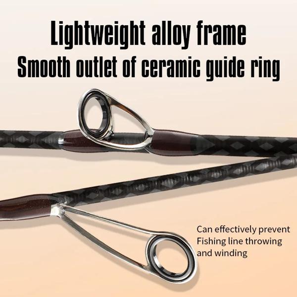 鮮やかな-天然木のハンドルを備えたカーボンフィッシングロッド,スピニングフィッシングロッド,高速で頑丈なチップ,1〜9g 鮮やかな-天然木のハンドルを備えたカーボンフィッシングロッド