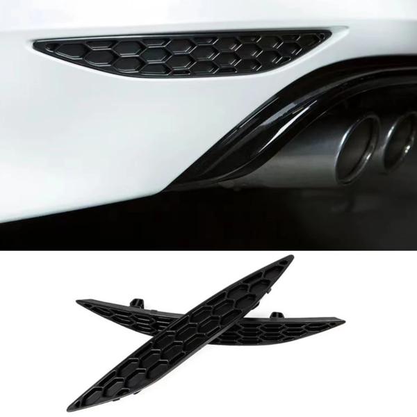 フォルクスワーゲンゴルフ7 gti r用の光沢のある黒いリアバンパーインサート,強化されたマッドガードのセット,2013-2016