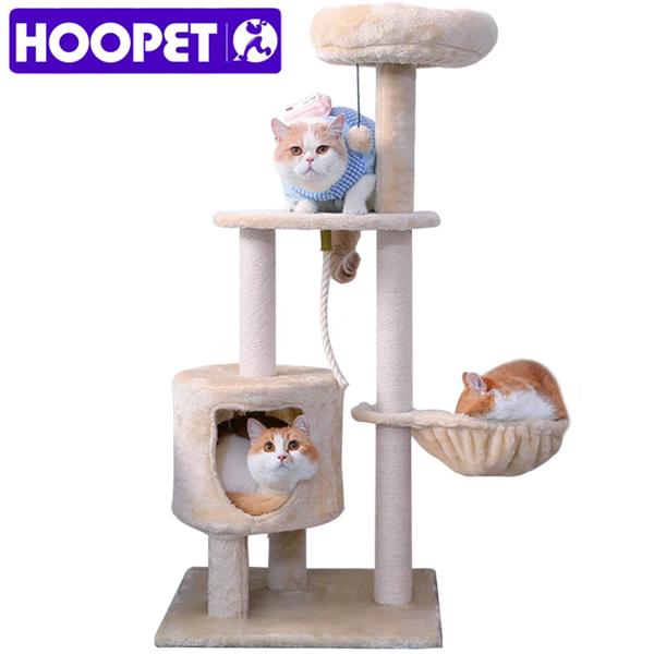 Hopet-猫の木,頑丈な滑り止めのおもちゃ,屋内ペット用の猫のスクラッチタワー_1