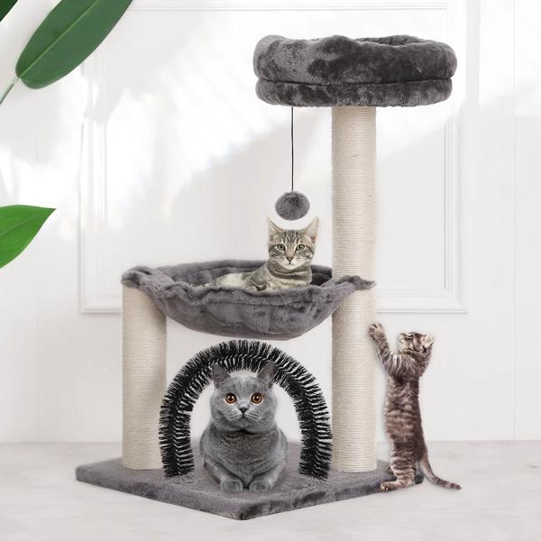 Hopet-猫の木,頑丈な滑り止めのおもちゃ,屋内ペット用の猫のスクラッチタワー_3