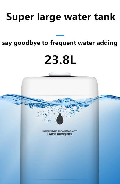 110V 220V 23.8L 空気加湿器工業用超音波加湿器商業フルーツフレッシュキープクールミストメーカーアニオン空気清浄機