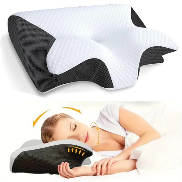 バタフライ睡眠記憶ネックピロー低反発快適な低反発睡眠枕頸椎整形外科ネックマッサージベッド枕