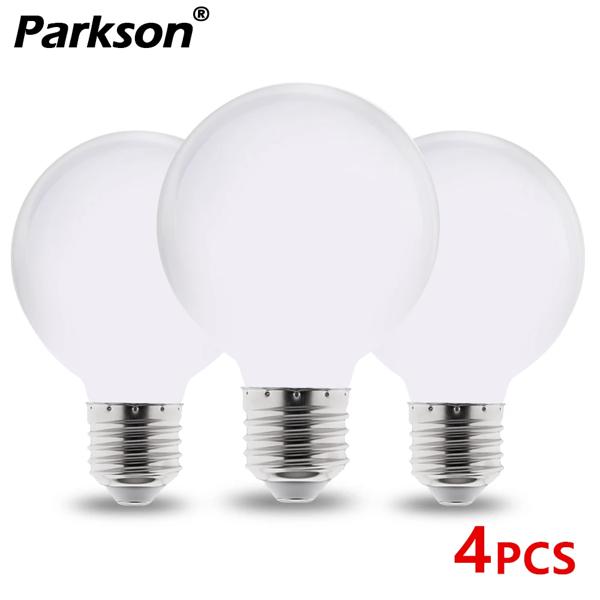 4 個 LED 電球 E27 220V 110V G125 G95 G80 5 ワット乳白色 LED 電球省エネ LED ランプリビングルームの照明