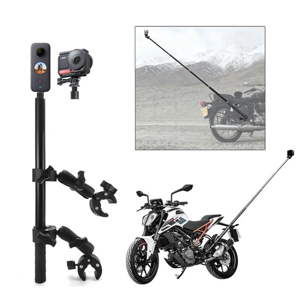 オートバイバイクパノラマ Selfie スティック insta360 One X2 X3 一脚ハンドルバーマウントブラケット GoPro Max Hero 11 アクセサリー用