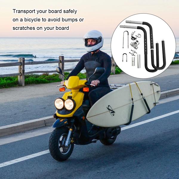 マウンテンバイクキャリアサーフマウントホルダー用のアルミニウム合金製の取り外し可能なウェイクボードラック