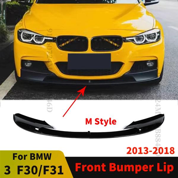 BMW 3シリーズf30f31mスタイルのスポーツフロントバンパー,リップガードカバー,チンデフレクタートリム,2012-2019フェイスキット