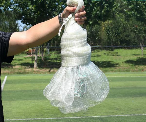 Lawaia 伝統的なキャスティングネット白ナイロン糸鉄鋼ペンダント重量