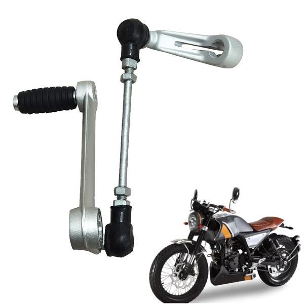 オートバイのリアフットギアレバー,ペダルペグ,fb mondial hps 125 hps125用