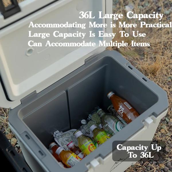 登山用屋外冷蔵庫 トロールドホイールインキュベーター ポータブルウォームボックス バーベキューカープーリー 36l 登山用屋外冷蔵庫 トロールドホイールインキュベーター ポータブル