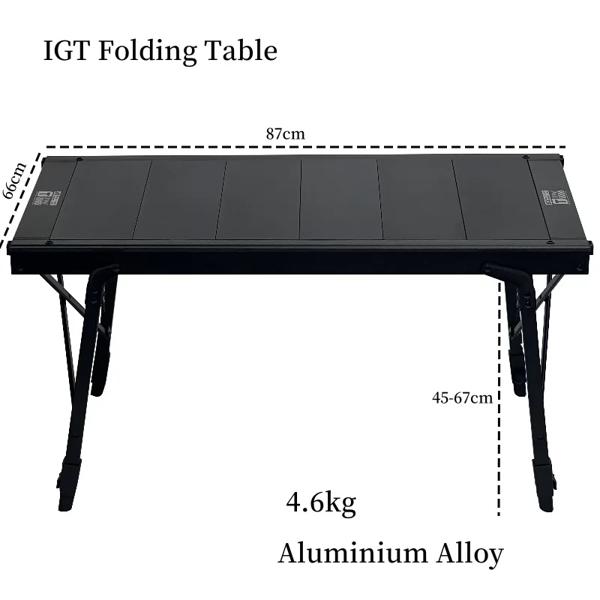 Igt-ピクニック用の多役立つこと速見表 軽銀アロイ 取りはずし能力のあるな丸焼き 押しひろげる能力のあるな速見表 3社会的単位