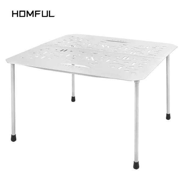 HOMFUL ステンレス　折りたたみテーブル HOMFUL ステンレス 折りたたみテーブル