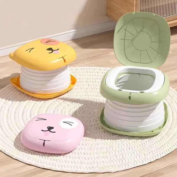 幼児用ポータブルトイレ子供用折りたたみトイレベビートラベルトイレポータブル子供用トイレ車密閉型防臭小便器