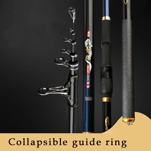 2.7〜4.8mの超軽量伸縮スピニングフィッシングロッド,コイやリング用の