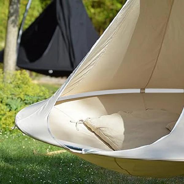 ダブルコーン吊り椅子 屋外および屋内使用 防水ハンモック テント
