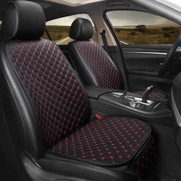 PUレザーカーシートカバー ユニバーサルシートプロテクター カーチェア保護カバー 収納ポケット付き自動プロテクターパッド