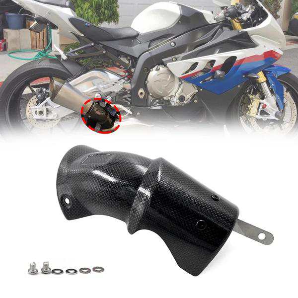 BMW S1000rs1000rrrr1200gs用カーボンファイバーエキゾーストパイプ,カーボンファイバーシールド,火傷防止シェルの通販は 6,114円