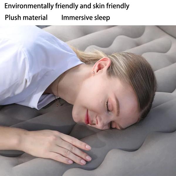 インフレータブルPVCエアマットレス 特別なスエード生地 車のトラベル