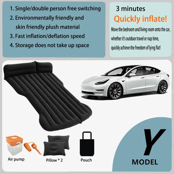 インフレータブルPVCエアマットレス 特別なスエード生地 車のトラベル