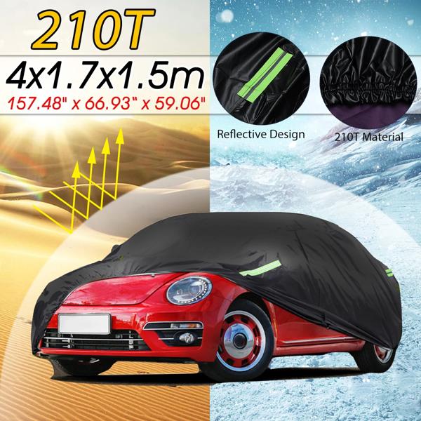 210T Full Car Covers Dustproof Outdoor Indoor UV Snow Dust RainResistant Sun Protection polyester Cover For VW Beetle