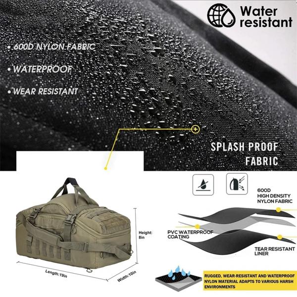 40L 60L 80L 大型ダッフルバッグ戦術的なバックパック屋外キャンプバッグ Molle 男性バックパック旅行バッグハイキング用_3