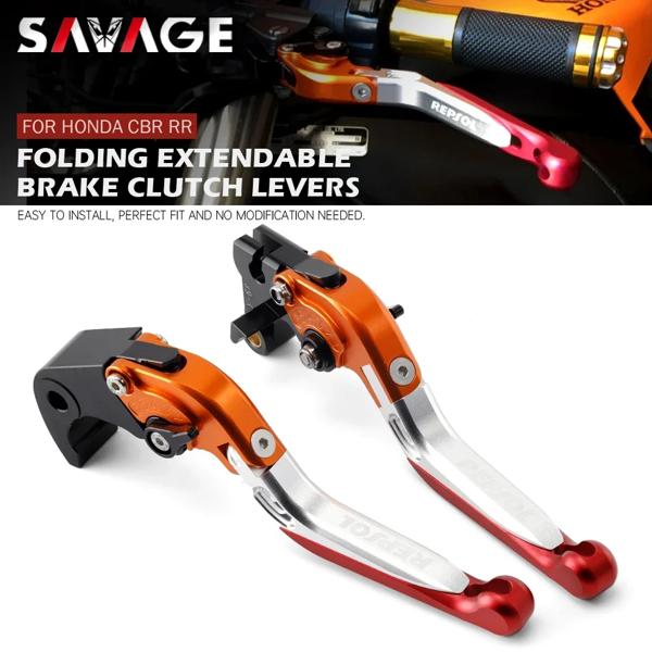 ホンダ用折りたたみ式ブレーキ付きクラッチレバー,モーターサイクルアクセサリー,拡張可能なロゴレプソル,cbr600rr 2003-2021,cbr1000rr 2004-2019 4,826円