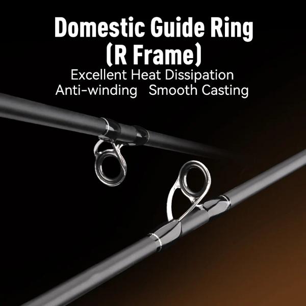 Leydun-rangのスロージギング釣り竿、シーボートポール、高炭素キャスティングロッド、ライトロッド、塩水、ml、m、mh、h、1.85m