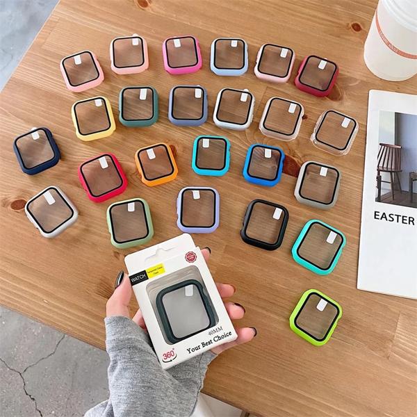 Apple Watch用スクリーンプロテクター,Apple Watch用強化ガラスカバー,モデル4 5 6 se 7 8 45mm 41mm 42mm,アクセサリー