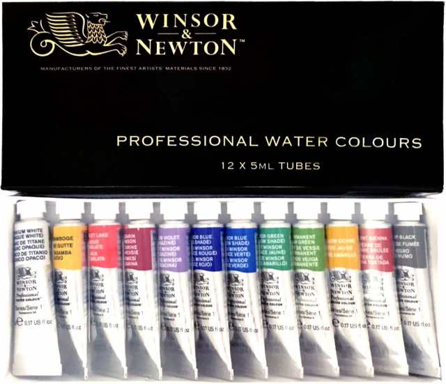 Winsor Newton ウィンザーニュートン 水彩絵具 ウィンザーニュートン プロフェッショナル ウォーターカラー 12色セット 5ml