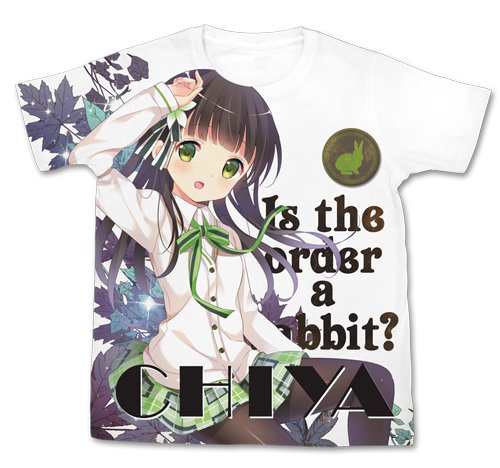 コスパ ご注文はうさぎですか?? 千夜 フルグラフィックTシャツ WHITE XLサイズの通販は