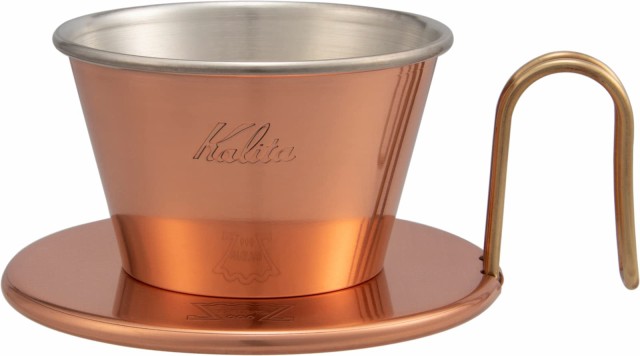 カリタ Kalita 熱伝導率が高い 銅製 コーヒー ドリッパー ウェーブシリーズ 燕職人手作り 1~2人用 WDC-155 日本製 ドリップ 器具 #04105 一人用 二人用 1杯用 2杯用 おの通販は