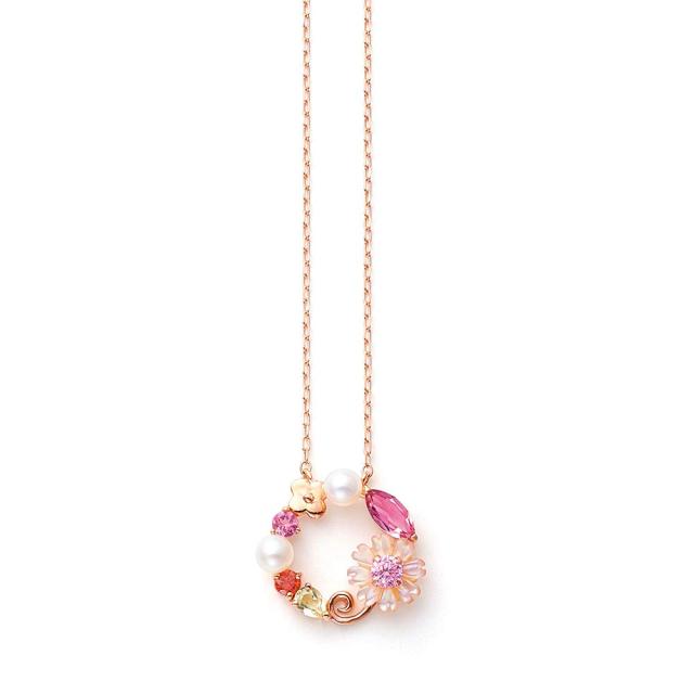 ブルーム BLOOM 10月誕生花K10ピンクゴールドコスモスネックレス BAPLB1402U40
