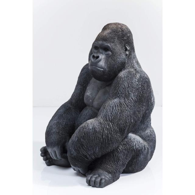 KARE カレ オブジェ モンキー ゴリラ XL 黒 76cm 置物の通販はau