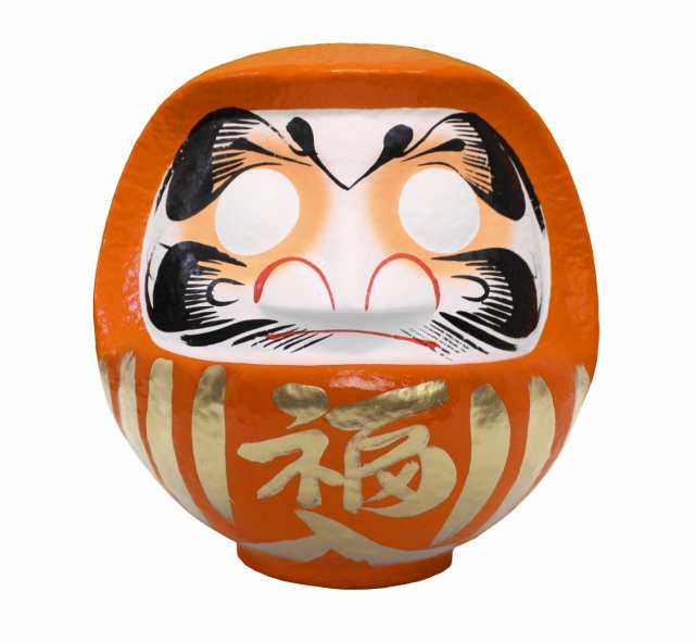 高崎だるま オレンジ 16号 54x50x50cm 交通安全・無病息災 HKDM-16-OR-4の通販は