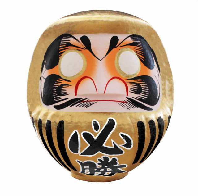 高崎だるま 置物 金 11号 33x30x31cm 一球入魂/一致団結 HSDM-11-GD-10の通販は 14,495円