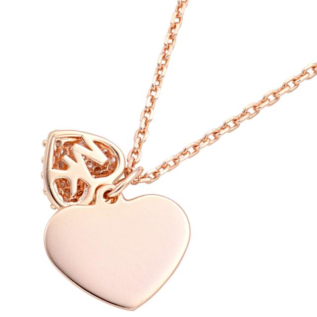 美品 MICHEAL KORS ハートネックレス MICHAEL KORS マイケルコース ネックレス レディース パヴェ