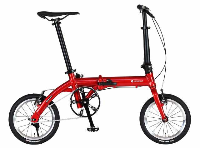 RENAULT(ルノー) PLATINUM LIGHT6 超軽量6.8kg 14インチ レッド 折りたたみ自転車 アルミフレーム 超小型 LIGHTシリーズ最軽量クラス チェーンホイル47T/フリーホイル11T 脱着式クイックアルミペダル装備 11285-0299の通販は