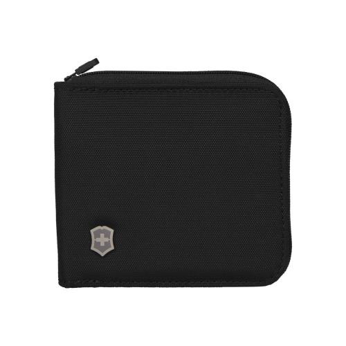 ビクトリノックス 限定 Travel Accessories 5.0 トラベルアクセサリー5.0 ラウンドファスナー二つ折り財布 薄型 メンズ コンパクト 小銭入れなし カードたくさん ブラック 610395