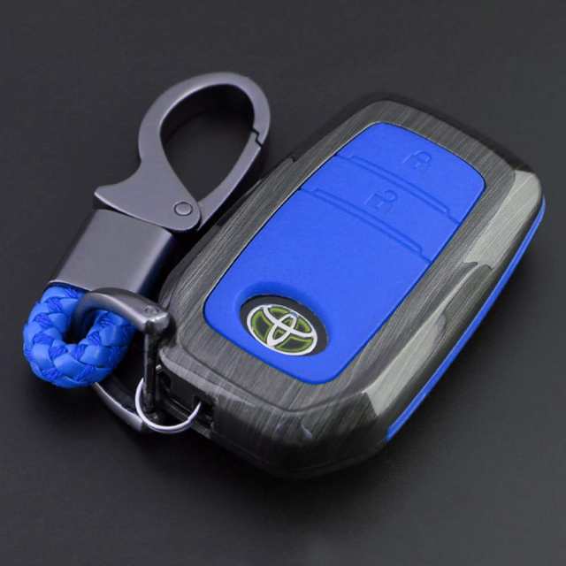 トヨタ スマート キー ケース キーカバー キー保護 キーホルダー ABS+天然ゴム カーボン製 プラスチック TOYOTA 新型 シエンタ ヤリス YARIS マークX イエローレーベルMARK X Yellow Label ミライ MIRAI 専用 3種色選択可 高級 スタイリッシュ 汚れ 滑り 傷 防止 オシャレ 1つの通販は