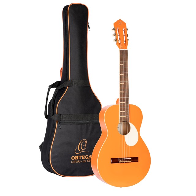 オルテガギター(Ortega Guitar) クラシックギター GAUCHO Series アガチストップ RGA-ORG Orange (ギグバッグ付属)