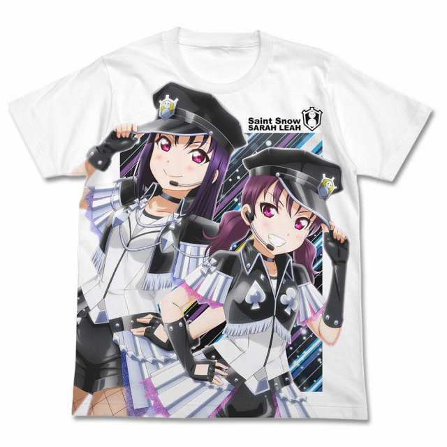 コスパ COSPA ラブライブ!サンシャイン!! SainT Snow フルグラフィックTシャツ Lサイズ WHITE 綿