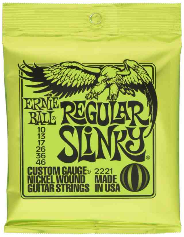 限定 ERNIE BALL 2221 エレキギター弦 (10-46) REGULAR SLINKY 12Set Pack ニッケル