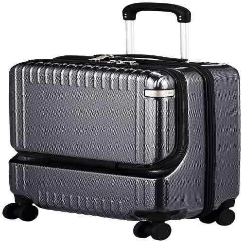 エース トーキョー スーツケース キャリーケース キャリーバッグ 機内持ち込み sサイズ 1泊2日 2泊3日 37L フロントポケット キャスターストッパー 双輪キャスター 3.2kg パリセイド3-Z No.06912 50 cm ブラックカーボンの通販は 53,507円