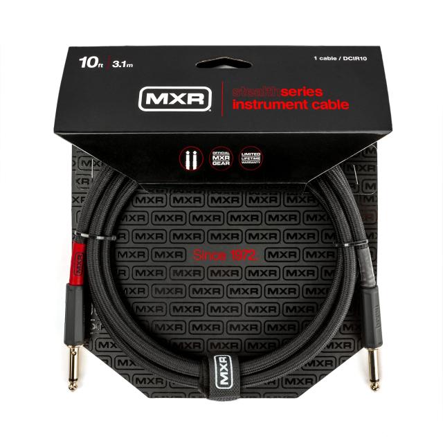 MXR ギターケーブル ミュートスイッチ付 （3m／S-S）DCIR10 10FT STEALTH