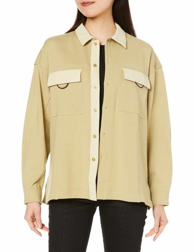 エックスガール シャツ EASY WORK SHIRT レディース BEIGE S